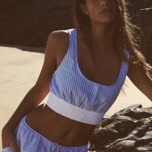 NWT Zara Boxer Style Crop Top Size M